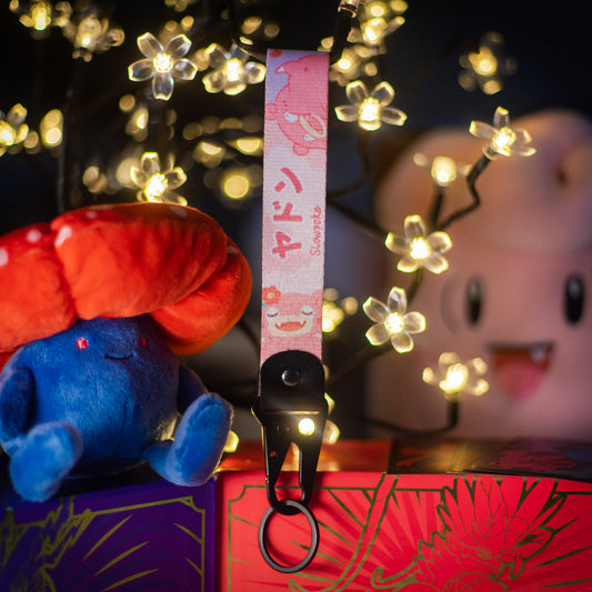 Slowpoke Pokémon Keychain/Lanyard