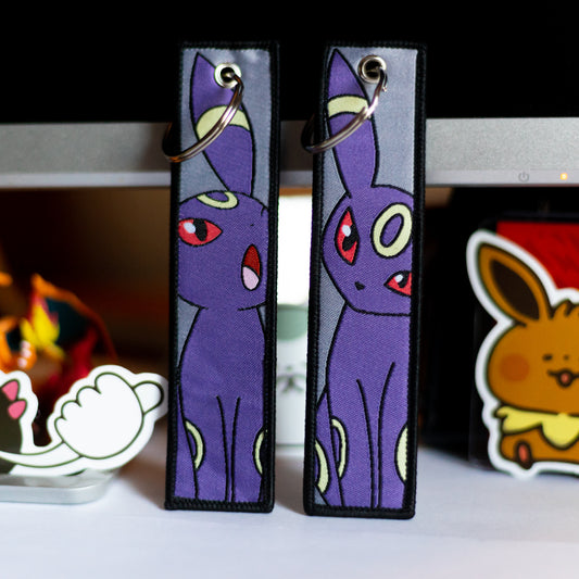 Embroidered Umbreon Pokémon Keychain