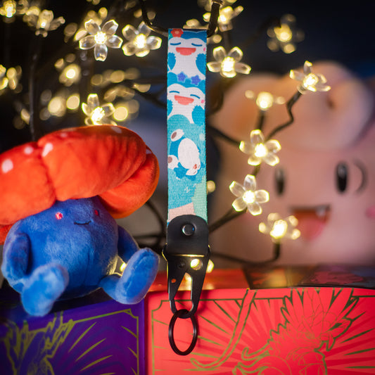 Snorlax Pokémon Keychain/Lanyard