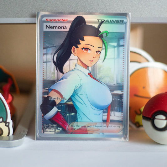 Custom Holographic Full Art Nemona Card