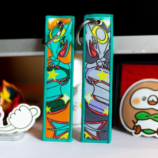 Embroidered Rayquaza Pokémon Keychain