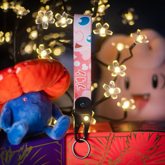 Jigglypuff Pokémon Keychain/Lanyard