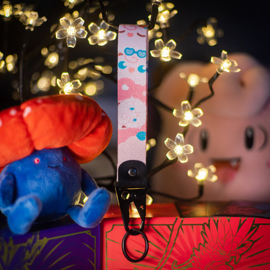 Jigglypuff Pokémon Keychain/Lanyard