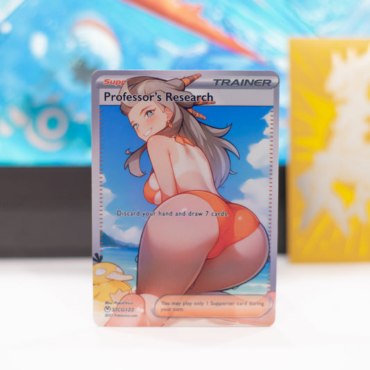 Custom Holographic Full Art Professor's Research