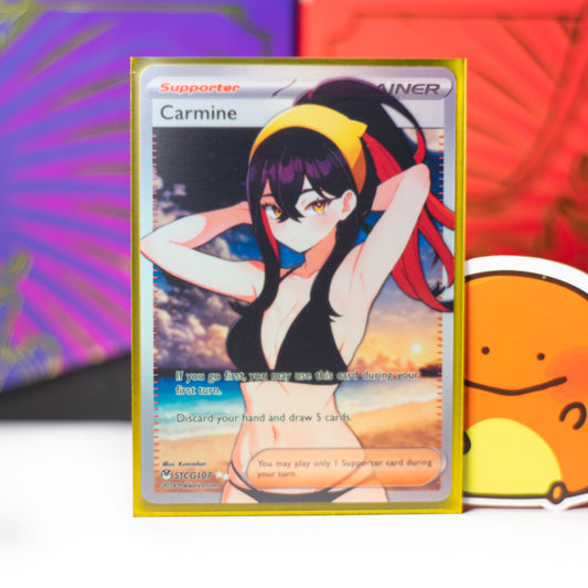 Custom Holographic Full Art Carmine