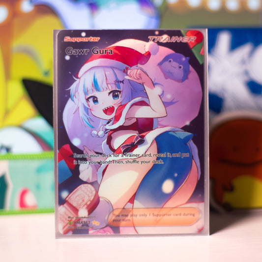 Limited Ed. Full Art Borderless Gawr Gura Holiday Card