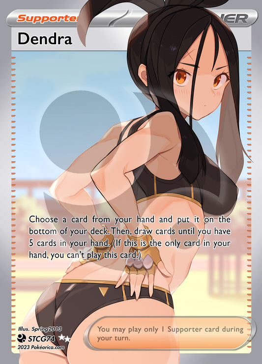 Custom Holographic Full Art Dendra Card