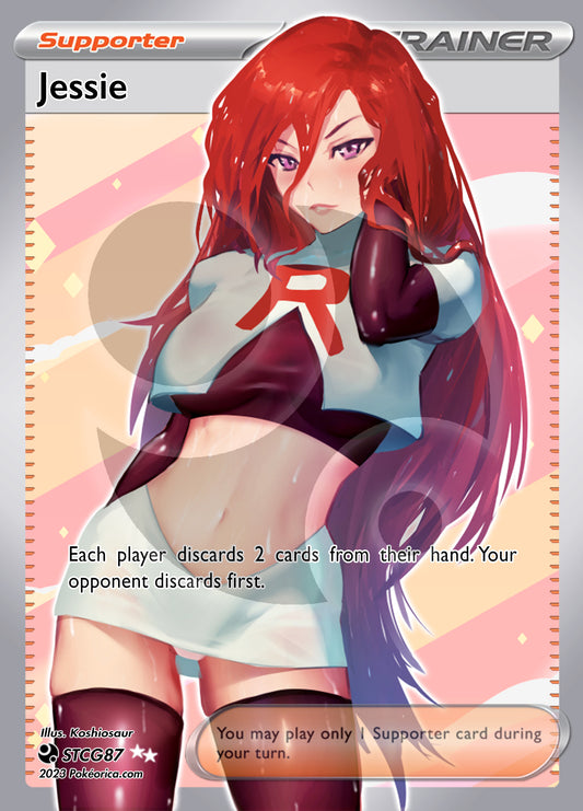 Custom Holographic Full Art Jessie Card