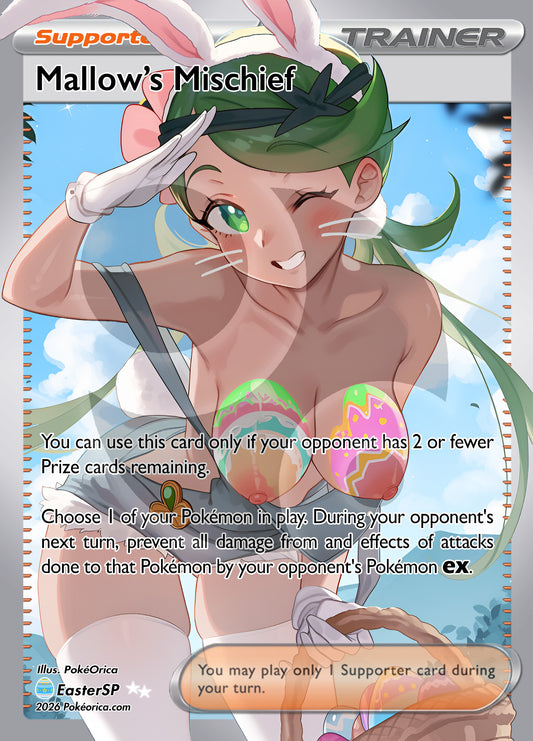 Limited Ed. Full Art Mallow's Mischief Easter Slab