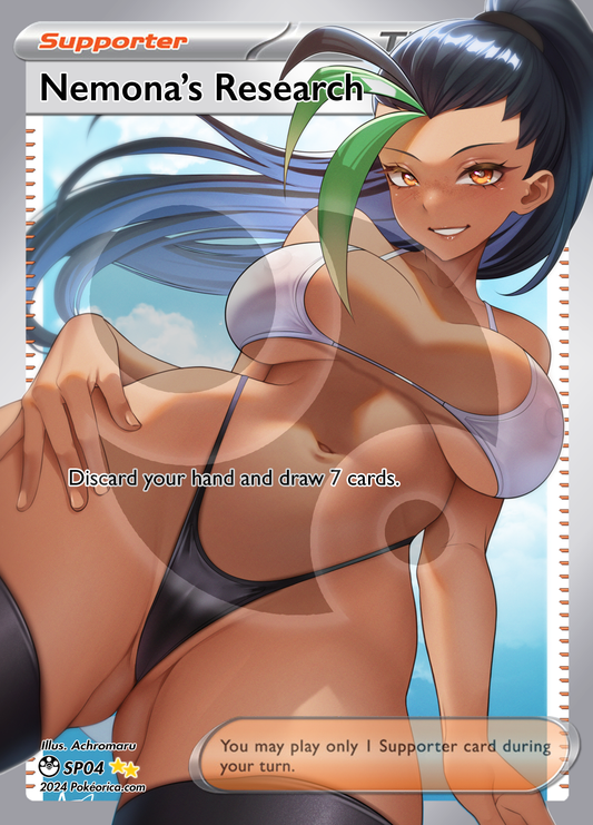Custom Full Art Nemona's Research Slab