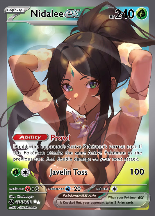 Custom League of Legends Full Art Nidalee Card