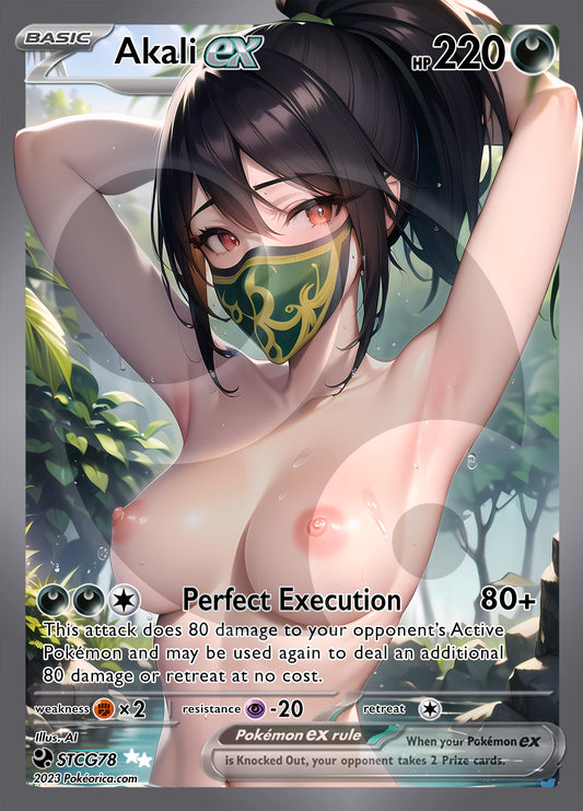 Custom League of Legends Full Art Akali Card