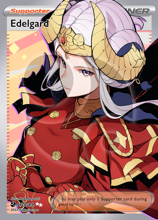 Custom Fire Emblem Holographic Full Art Edelgard Card