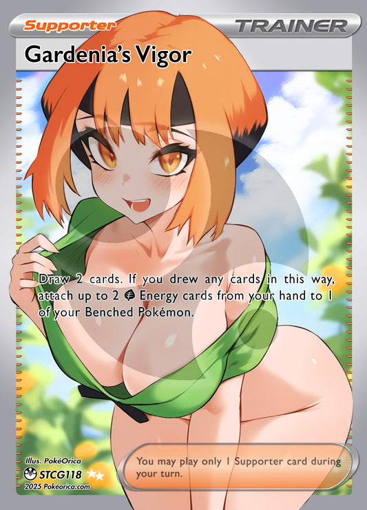 Custom Holographic Full Art Gardenia's Vigor