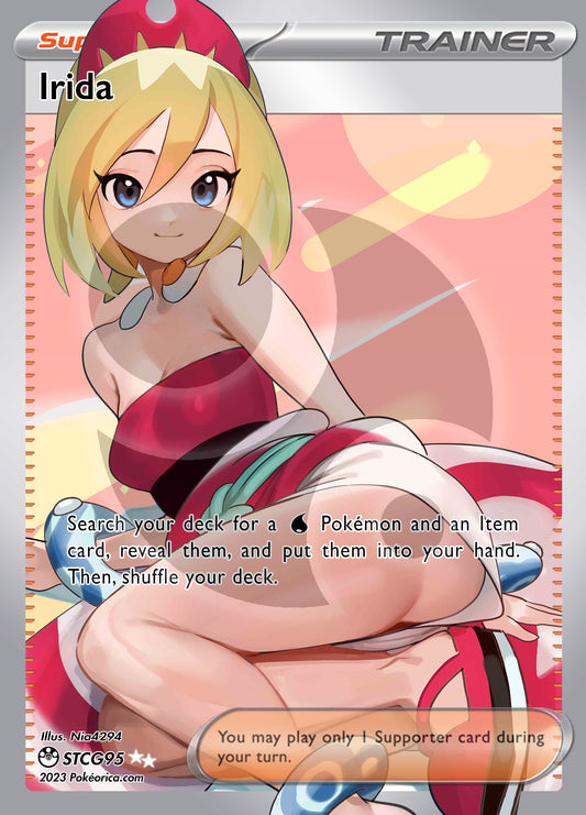 Custom Holographic Full Art Irida Card
