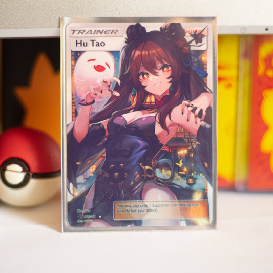 Custom Genshin Impact Holo Full Art Hu Tao Card