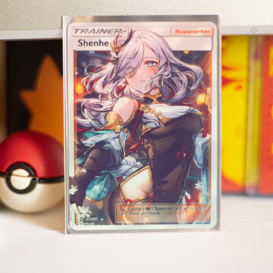 Custom Genshin Impact Holo Full Art Shenhe Card