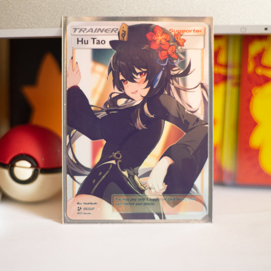 Custom Genshin Impact Holo Full Art Hu Tao Card