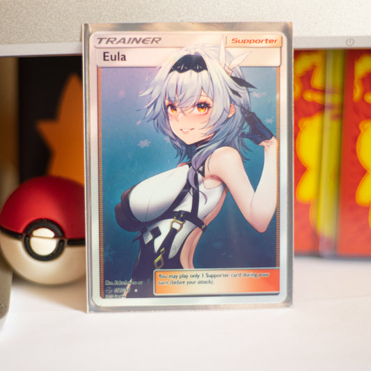 Custom Genshin Impact Holo Full Art Eula Card