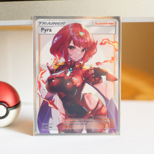 Custom Xenoblade Holographic Full Art Pyra Card