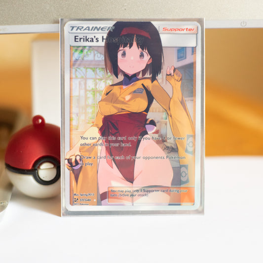 Custom Holographic Full Art Erika's Hospitality Card