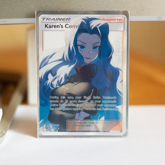Custom Holographic Full Art Karen's Conviction Card