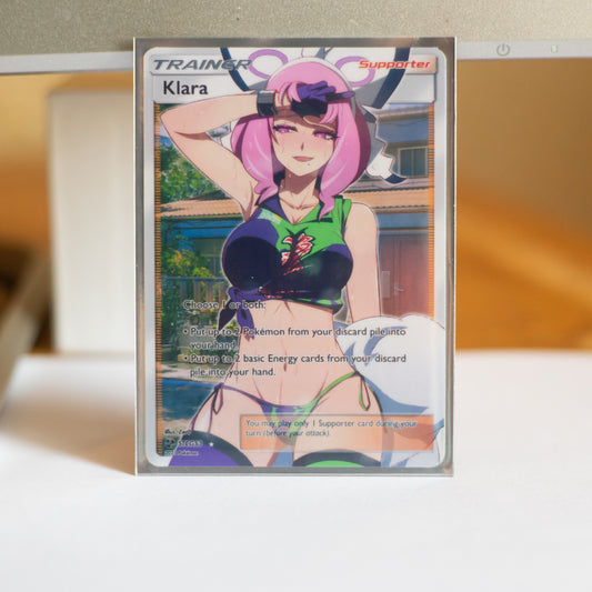 Custom Holographic Full Art Klara Card
