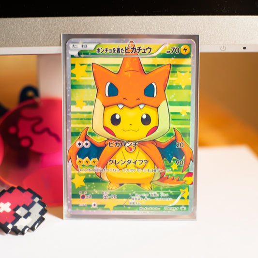 Replica Holographic Full Art Cosplay Pikachu - Mega Charizard Y
