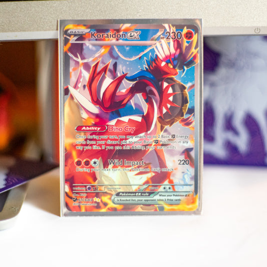 Custom Holographic Full Art Koraidon EX Card