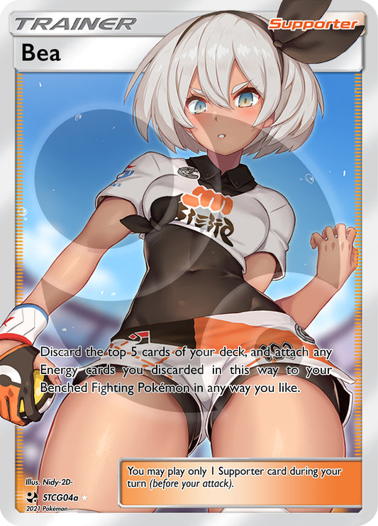 Custom Holographic Full Art Bea Card