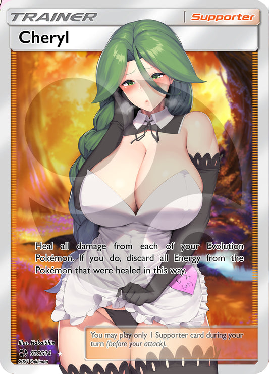 Custom Holographic Full Art Cheryl Card