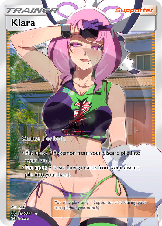 Custom Holographic Full Art Klara Card
