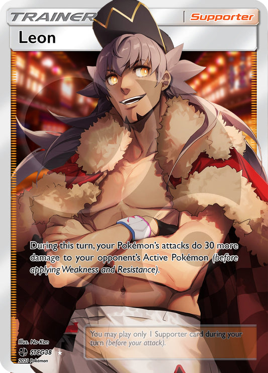 Custom Holographic Full Art Leon Card