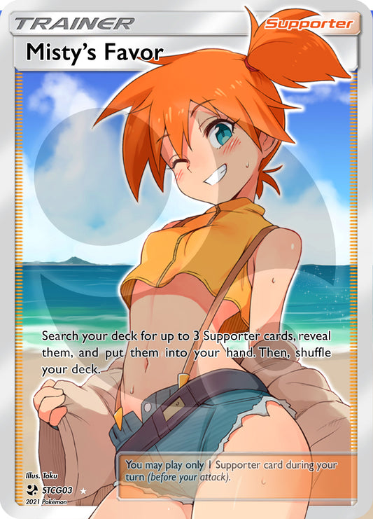 Custom Holographic Full Art Misty Card