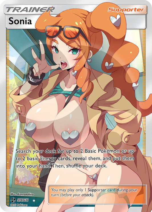 Custom Holographic Full Art Sonia Card
