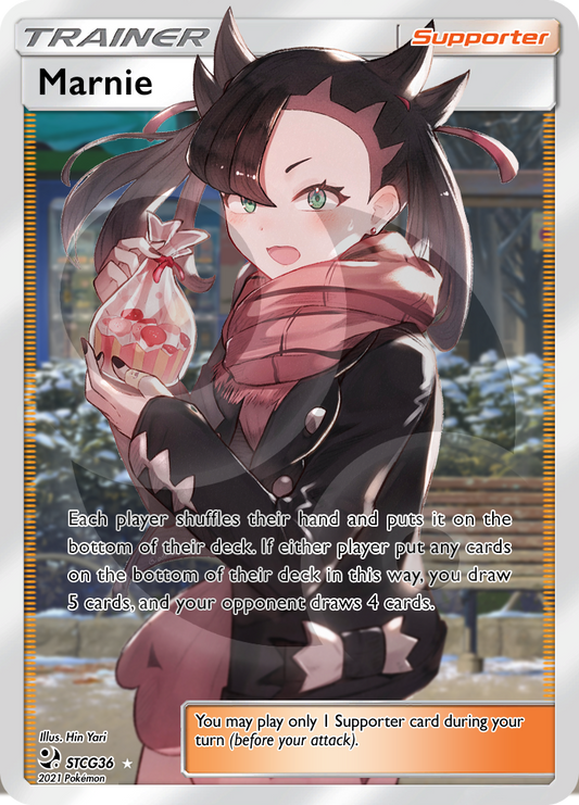 Custom Holographic Full Art Marnie Card