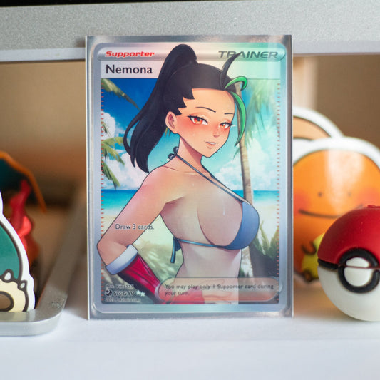 Custom Holographic Full Art Nemona Card