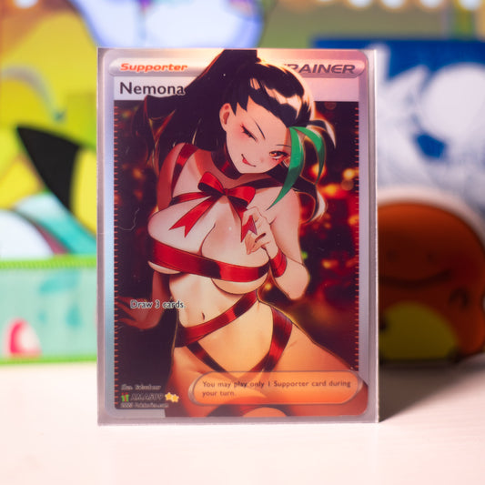 Limited Ed. Holiday Full Art Nemona Card