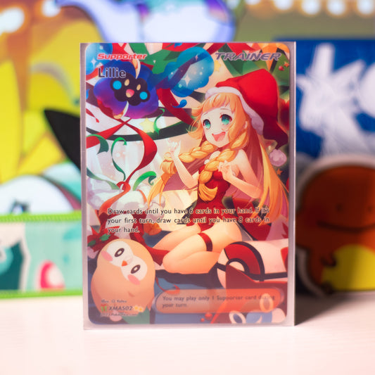 Limited Ed. Holiday Borderless Full Art Lillie Card