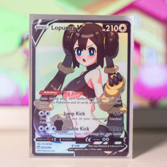 Holo Shiny Rayquaza / Custom Holographic Pokémon Card / V Card 