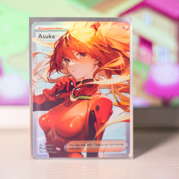 Custom Evangelion Full Art Asuka Card – PokeOricaSTCG