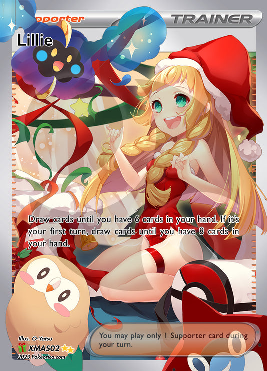 Limited Ed. Holiday Full Art Lillie Card