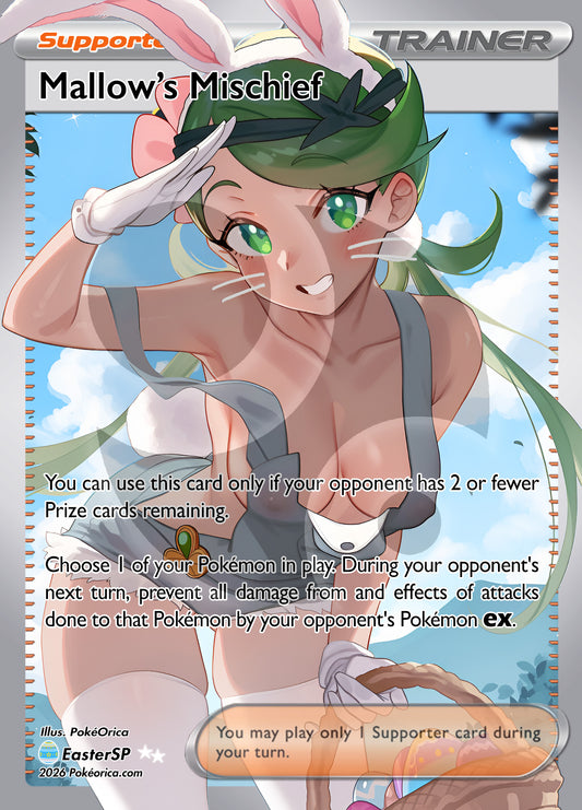 Limited Ed. Full Art Mallow's Mischief Easter Slab