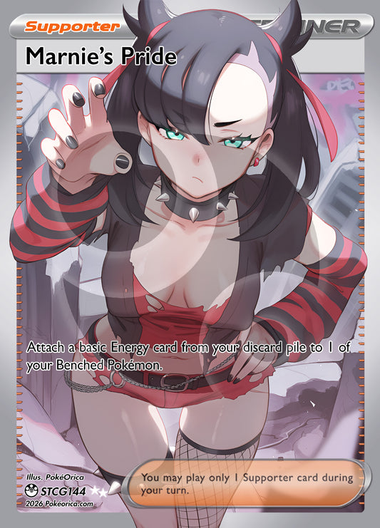 Custom Holographic Full Art Marnie's Pride Card