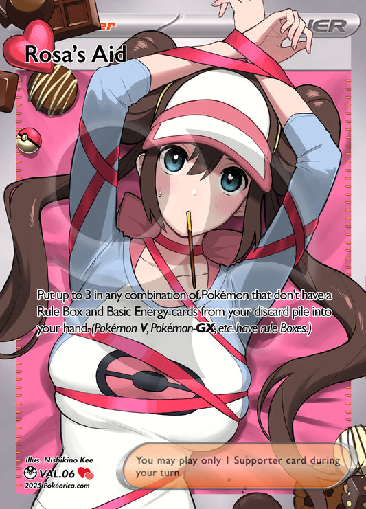 Limited Ed. Valentine's Day Full Art Rosa's Aid