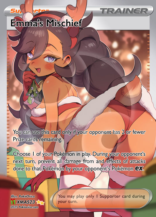 Limited Ed. Holiday Full Art Emma's Mischief Card