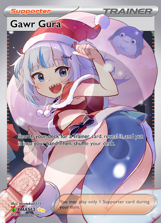 Limited Ed. Full Art Gawr Gura Holiday Card