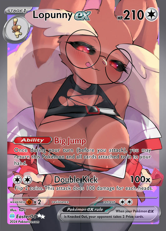 Limited Ed. Full Art Lopunny Easter Card