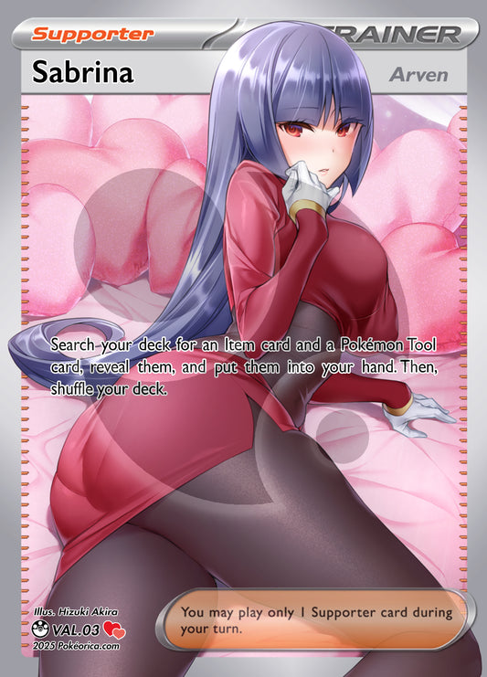 Limited Ed. Valentine's Day Full Art Sabrina