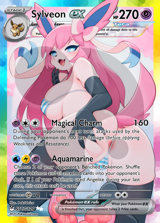 Custom Holographic Full Art Sylveon ex